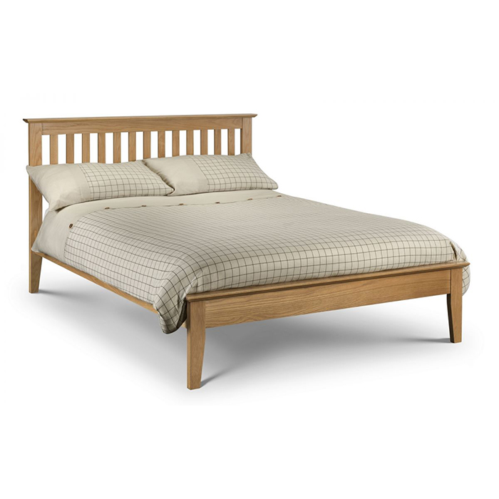 Salerno Solid Oak King Size Shaker Bed